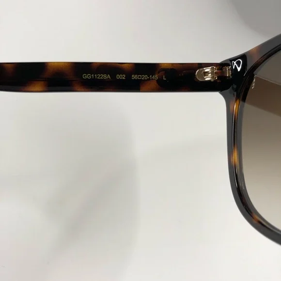 Gucci Authentic Women's Cat-Eye Sunglasses in Tortoise & Havana/Brown ~ BNIB! - Picture 5 of 7